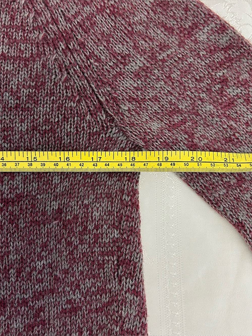 Toad & Co “Marlevelous Pullover” 100% Merino Wool Burgundy Marl Sweater Medium - Picture 8 of 13